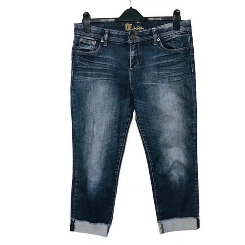 Kut from the Kloth High Rose Cropped Leg Tapered Jeans Women’s Size 8 29 Medium
